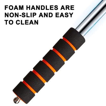 SEAMETAL Telescopic Windshield Defogging Brush with Long Handle for Automotive and Household Glass Cleaning